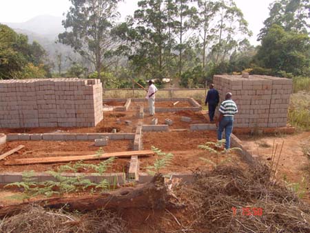 Evolution chantier centre de santé de Batack Février 2010